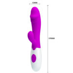 Vibrador Com Detalhe  De Glande e Estimulador Clitoriano - Pretty Love Snappy - Imagem 2