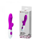 Vibrador Com Detalhe  De Glande e Estimulador Clitoriano - Pretty Love Snappy