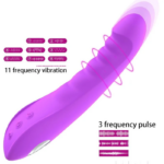 Vibrador de Ponto G Vai e Vem com 14 Modos de Vibração Recarregável - Imagem 2