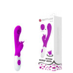 Vibrador Dupla estimulação, Ponto G Com Língua E Estimulador Clitoriano Formato Borboleta  Estimuladora, 12 Modos De Vibração, Pretty Love 