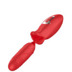 Vibrador Recarregável Formato Boca Com Penetrador E Movimentos De Vai E Vem – GOOD VIBE TOYS - Imagem 4