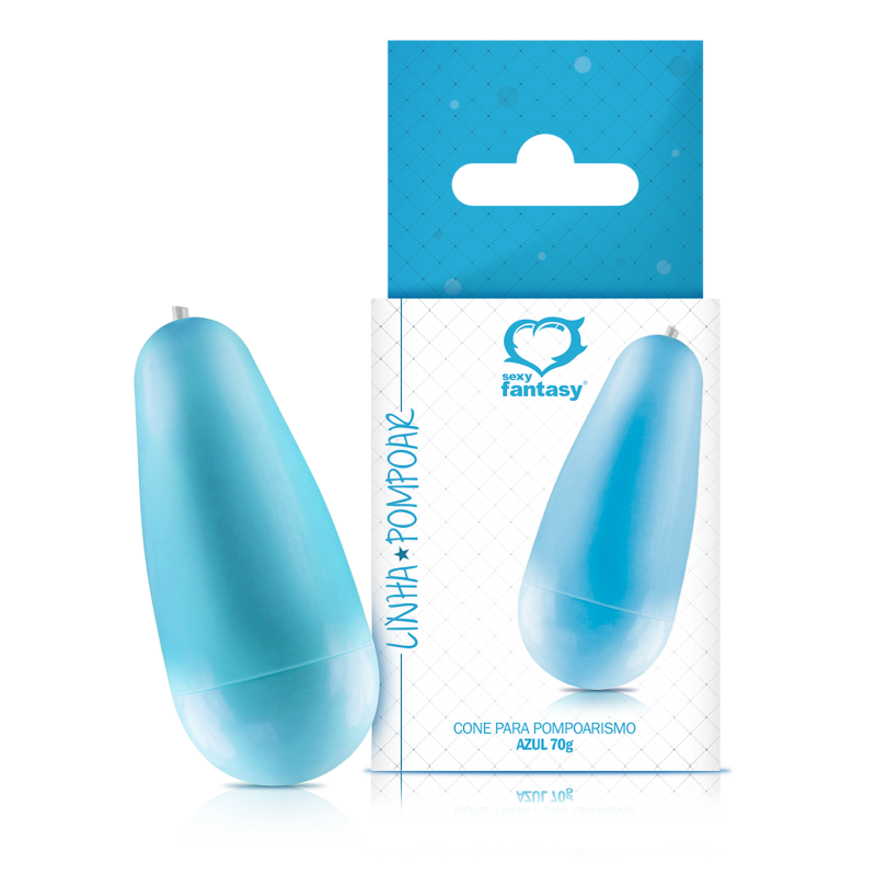 cone azul Cone Vaginal 70gr - Pompoar Sexfantasy - Imagem 1