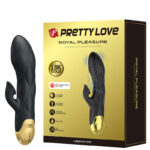 Vibrador Recarregável Escalonado Com Detalhes Ouro – PRETTY LOVE LIBERATORS